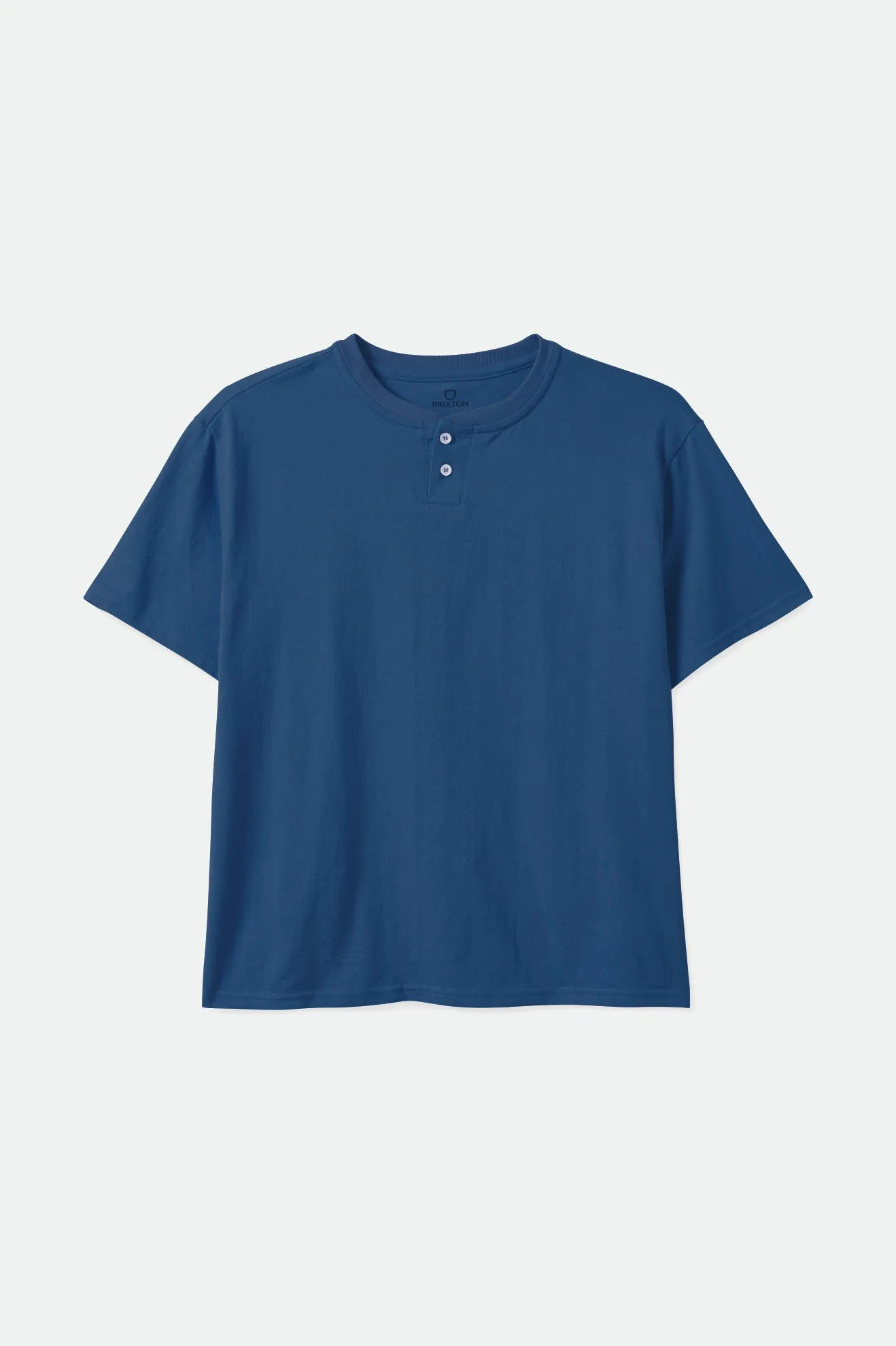 Basic S/S Henley Tee - Joe Blue sold by Brixton