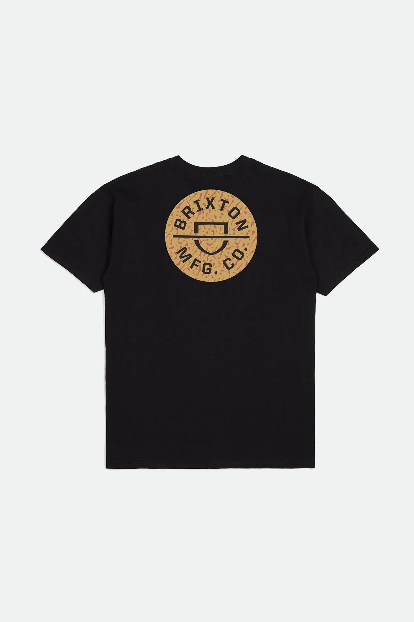 Crest II S/S Standard Tee - Black/Abstract Gold sold by Brixton product image thumbnail 2