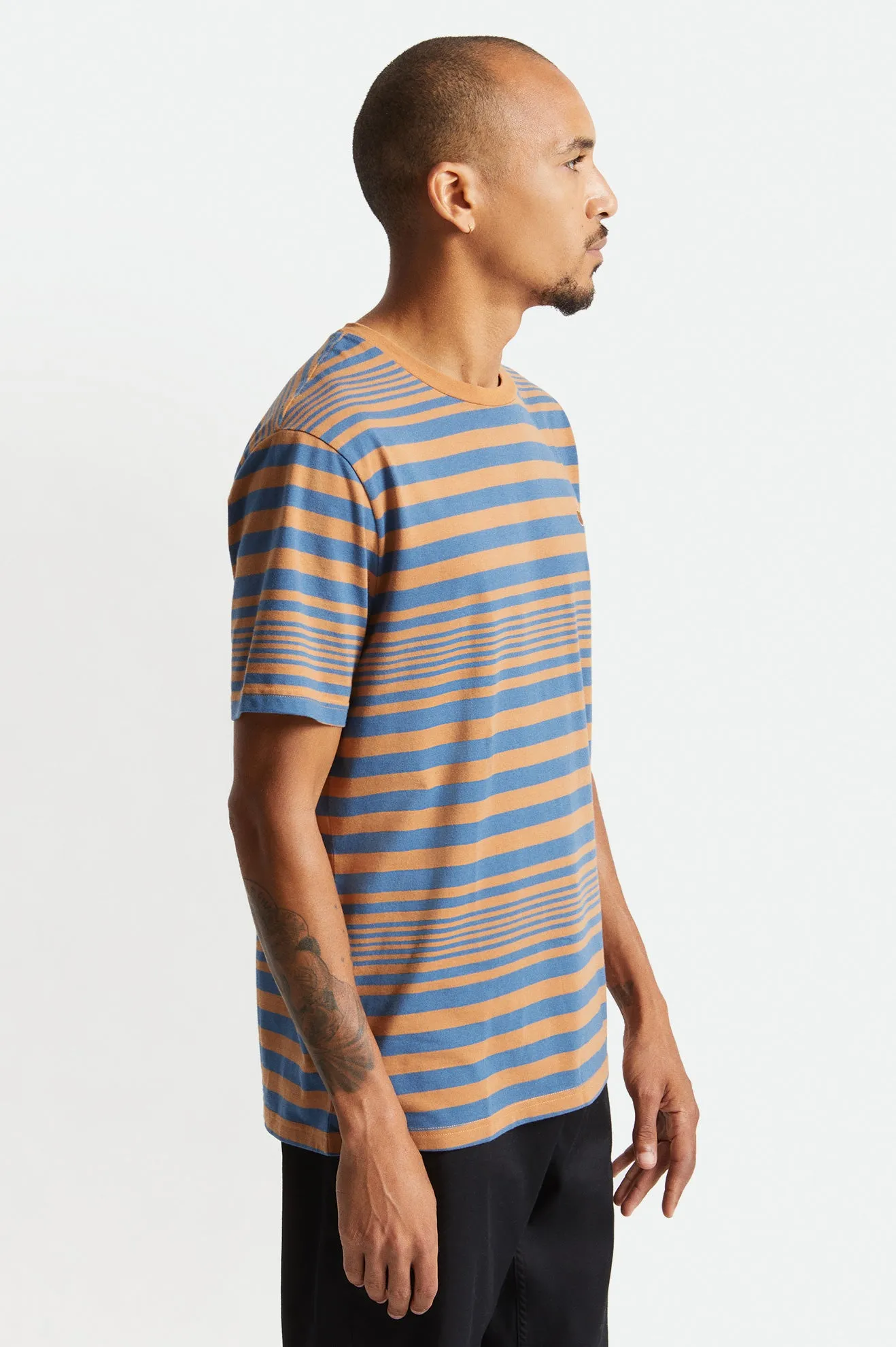 Hilt Shield S/S Knit - Joe Blue/Lion sold by Brixton product image thumbnail 4