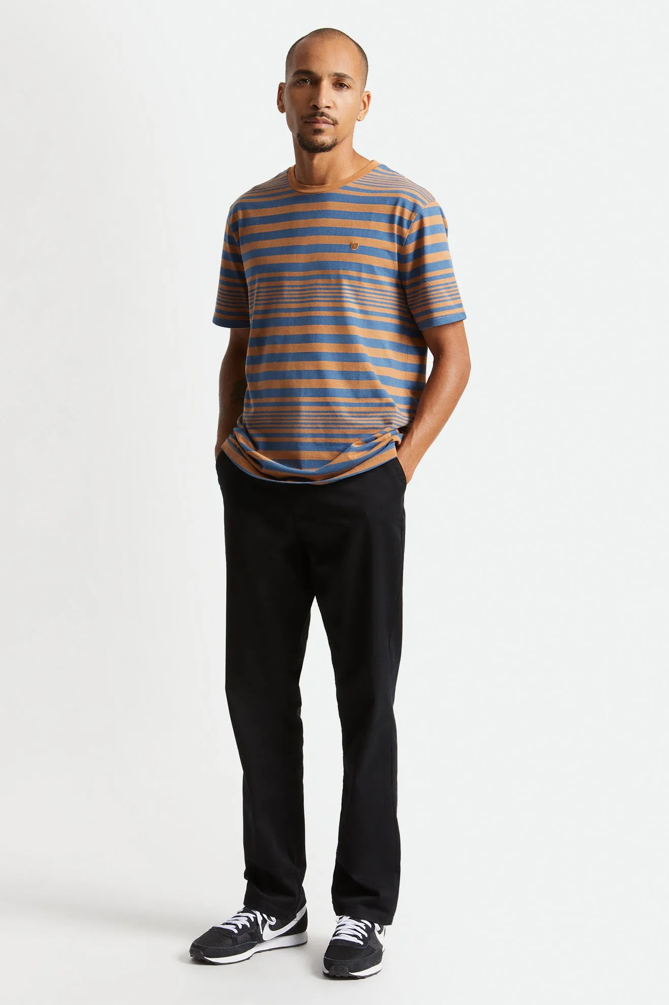 Hilt Shield S/S Knit - Joe Blue/Lion sold by Brixton product image thumbnail 3