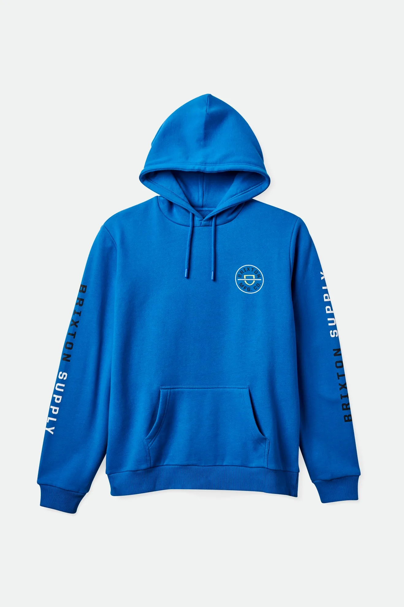 Crest Hood - Sky Blue sold by Brixton