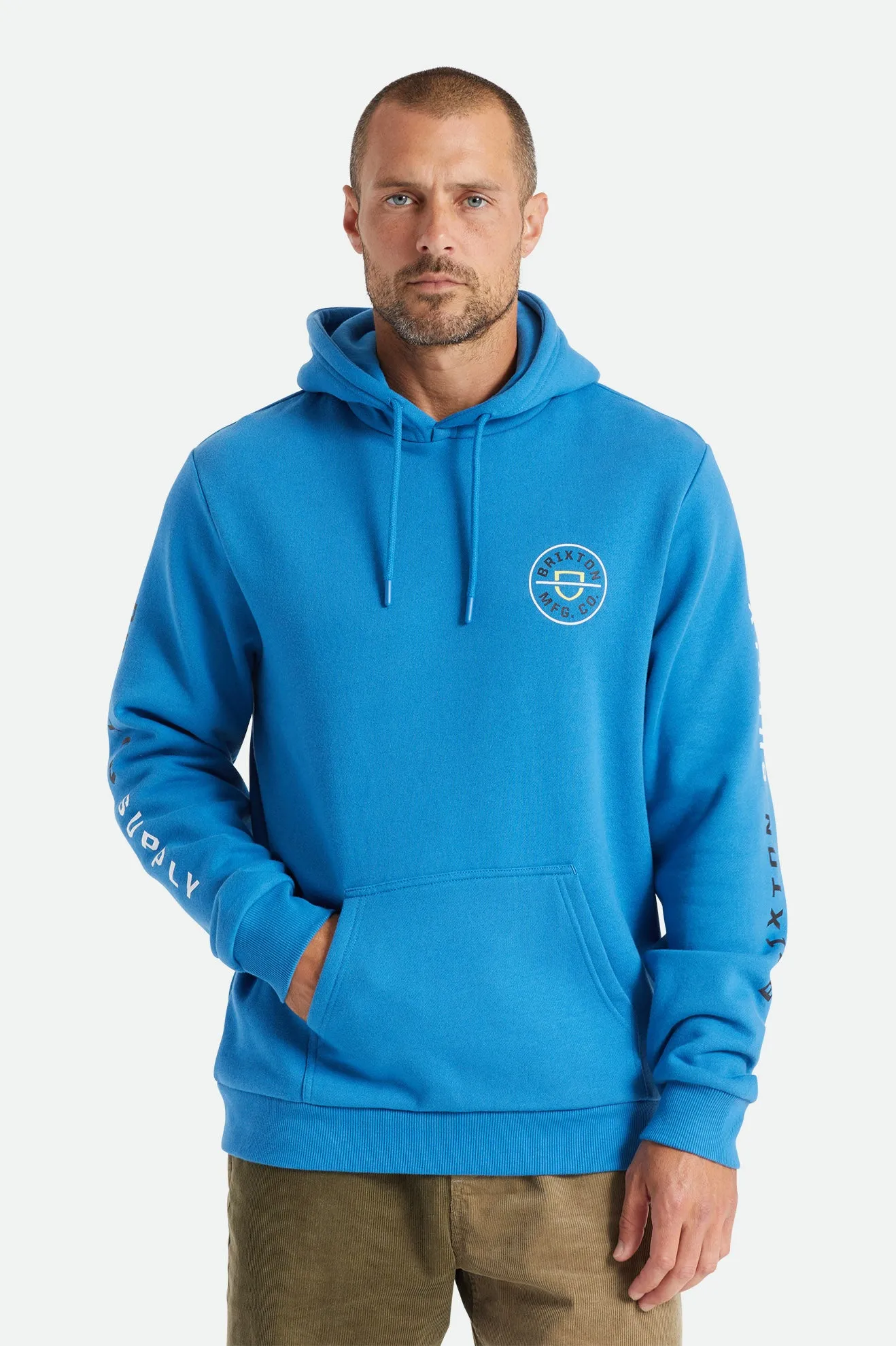 Crest Hood - Sky Blue sold by Brixton product image thumbnail 2