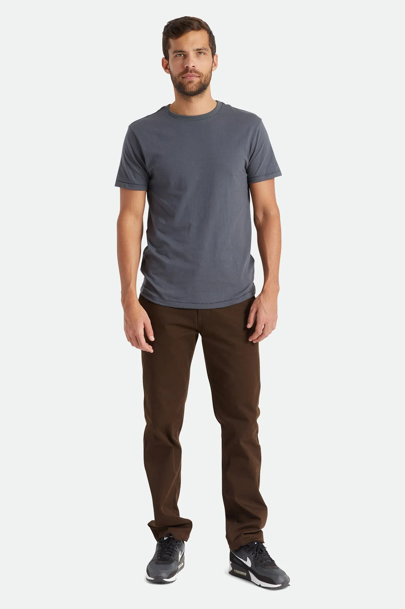 Premium Cotton S/S Tailored Tee - Pebble sold by Brixton product image thumbnail 3