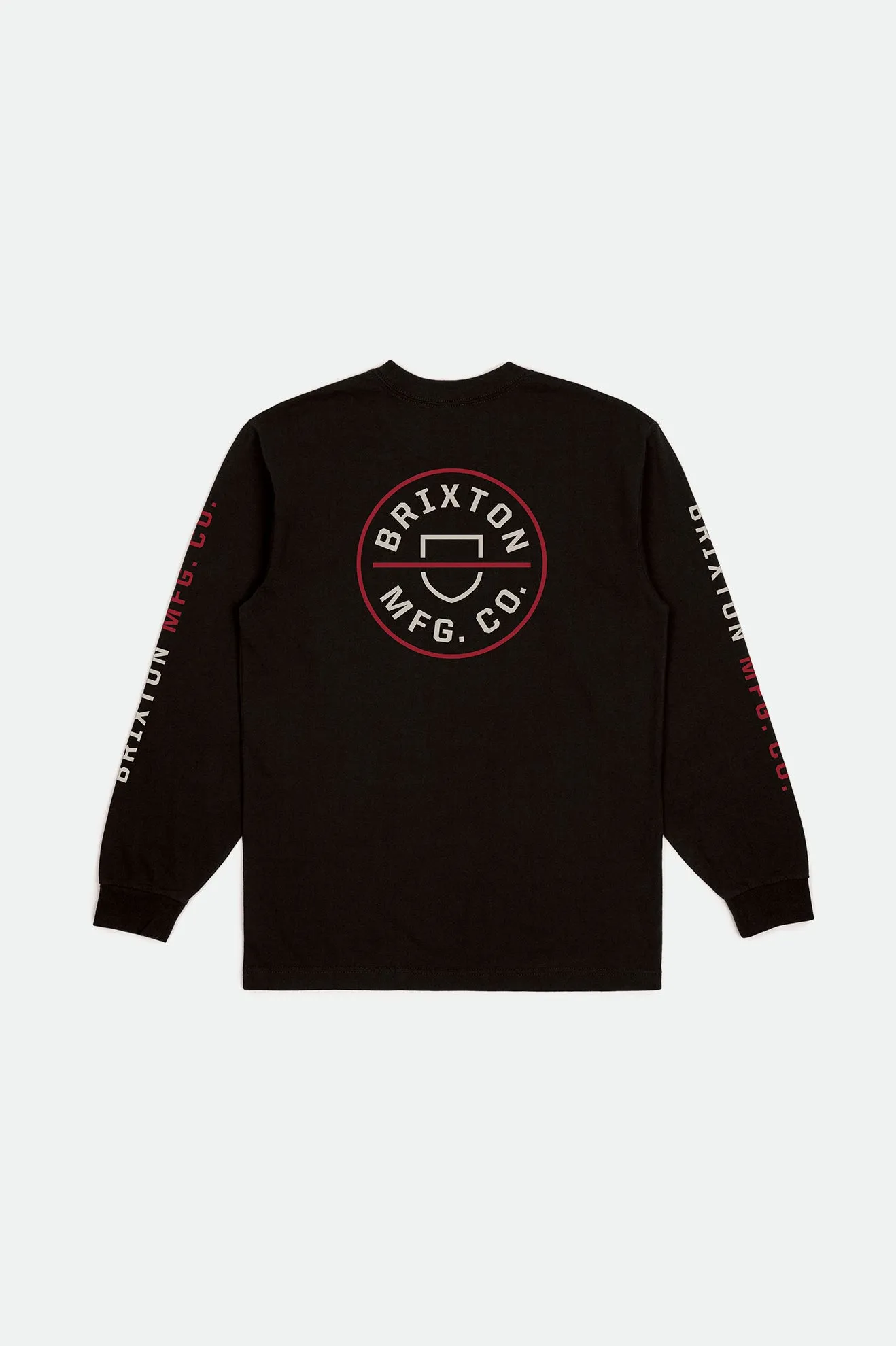 Crest L/S Standard Tee - Black/Cream sold by Brixton product image thumbnail 2