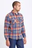 Bowery L/S Flannel - Blue/Red sold by Brixton