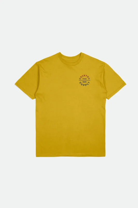 Oath V S/S Standard Tee - Antique Gold/Gradient sold by Brixton
