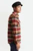 Bowery L/S Flannel - Dark Brick sold by Brixton