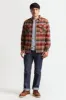 Bowery L/S Flannel - Dark Brick sold by Brixton