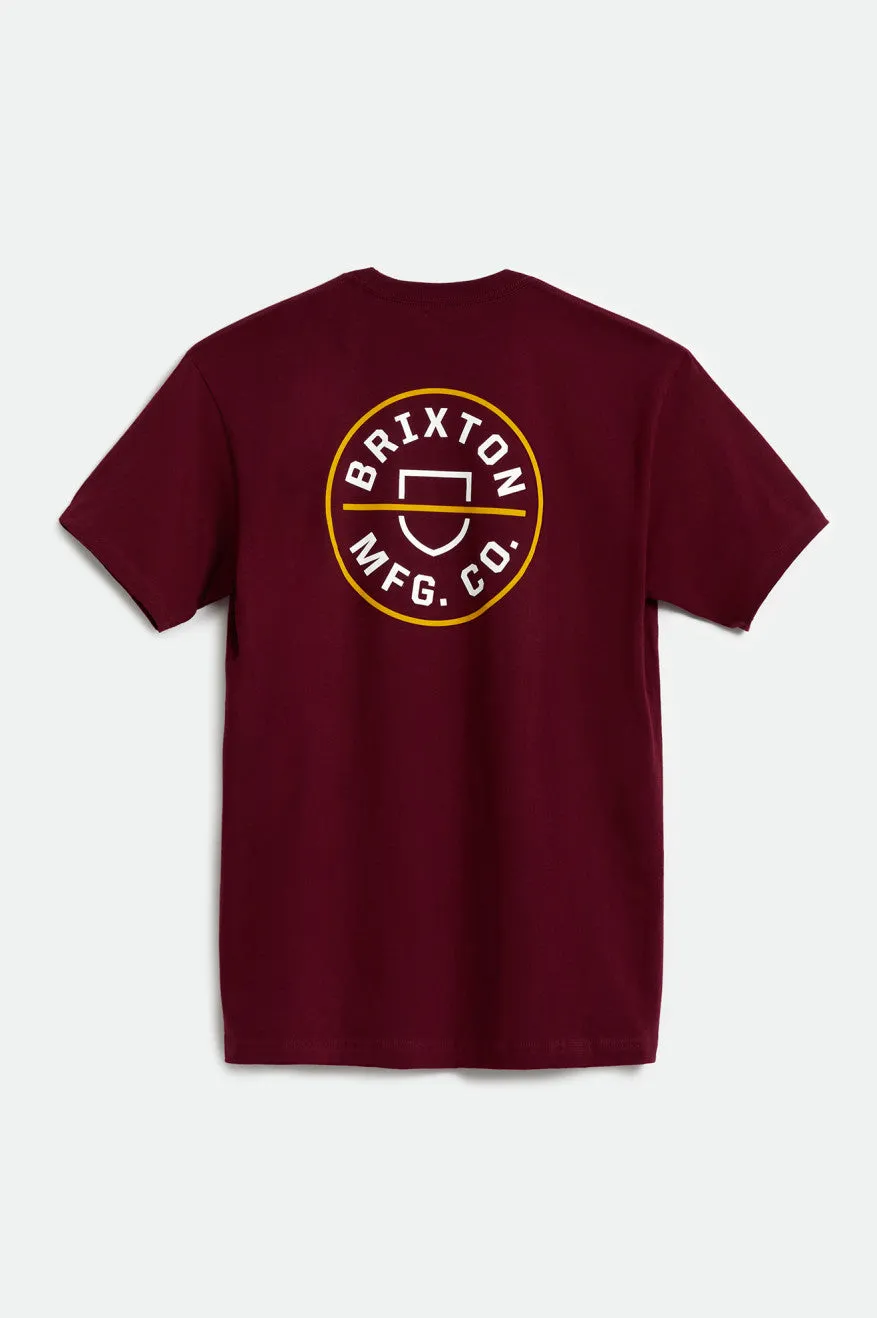 Crest II S/S Standard Tee - Cowhide sold by Brixton product image thumbnail 2