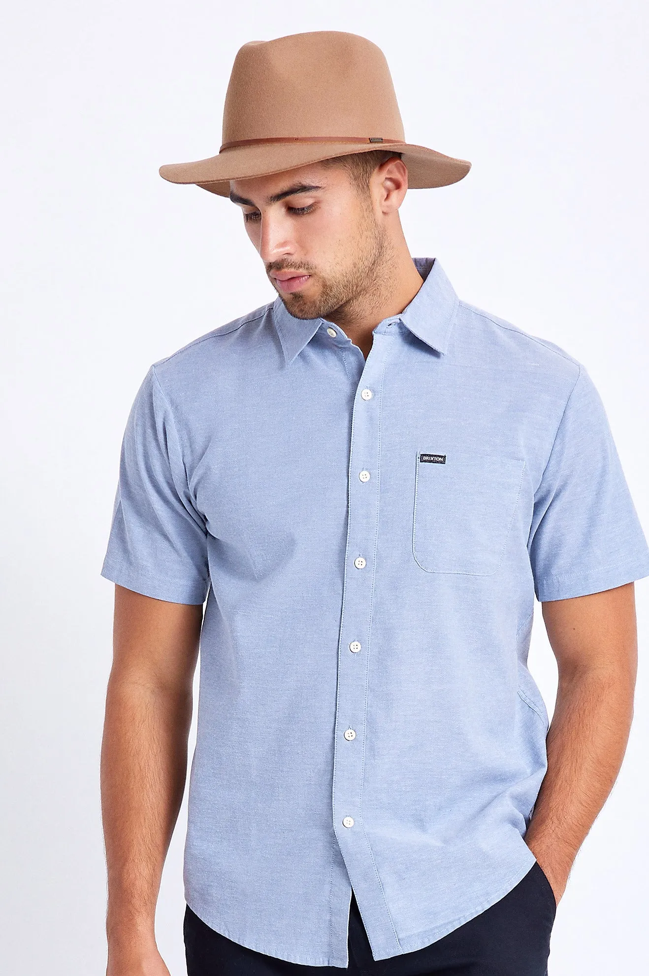 Wesley Fedora - Tan sold by Brixton product image thumbnail 3