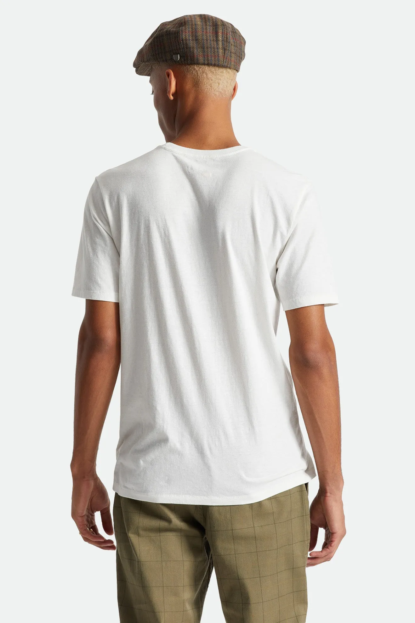 Premium Cotton S/S Pocket Tee - Off White sold by Brixton product image thumbnail 5