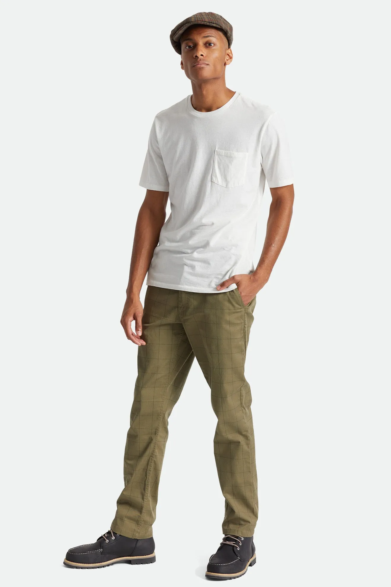 Premium Cotton S/S Pocket Tee - Off White sold by Brixton product image thumbnail 3