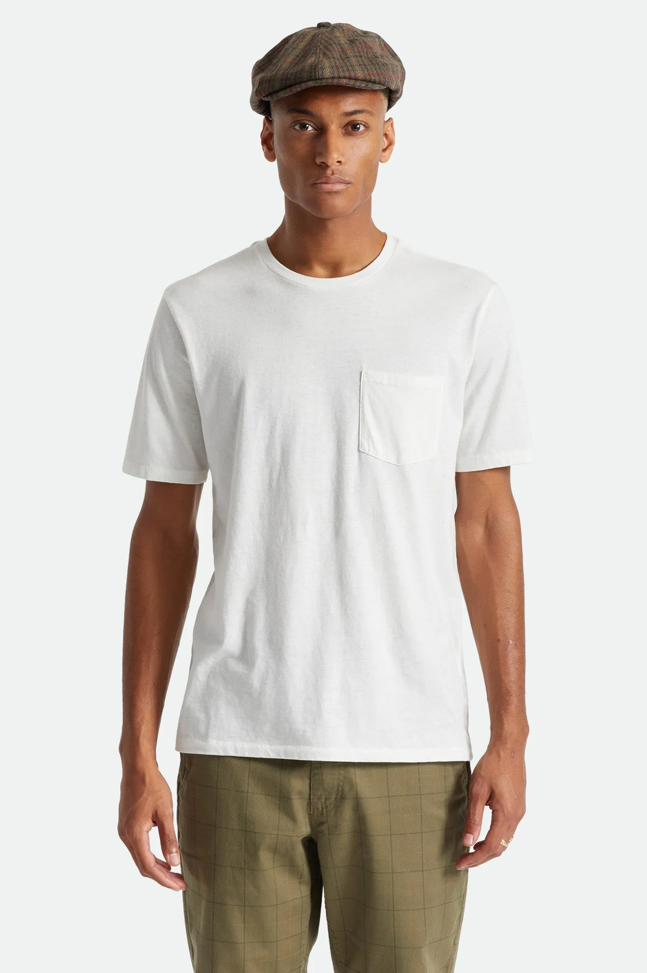 Premium Cotton S/S Pocket Tee - Off White sold by Brixton product image thumbnail 2