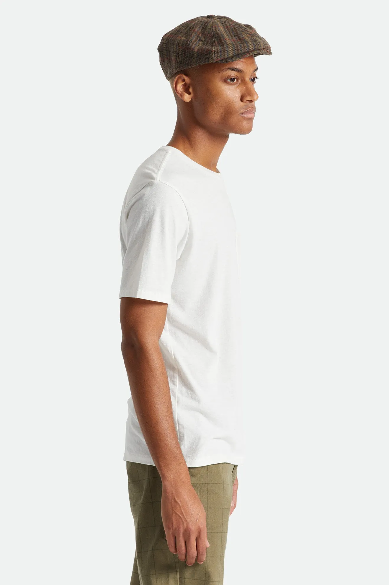 Premium Cotton S/S Pocket Tee - Off White sold by Brixton product image thumbnail 4
