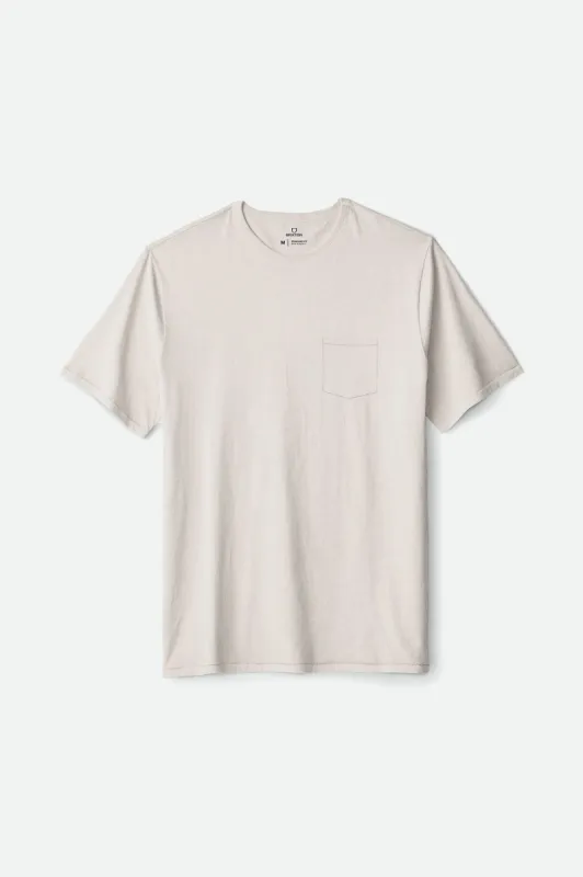 Premium Cotton S/S Pocket Tee - Off White sold by Brixton