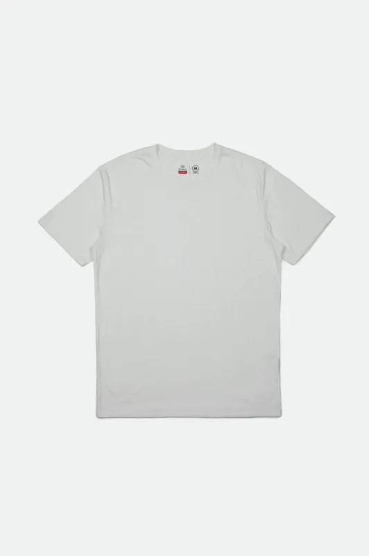 Basic S/S Premium Tee - Off White sold by Brixton