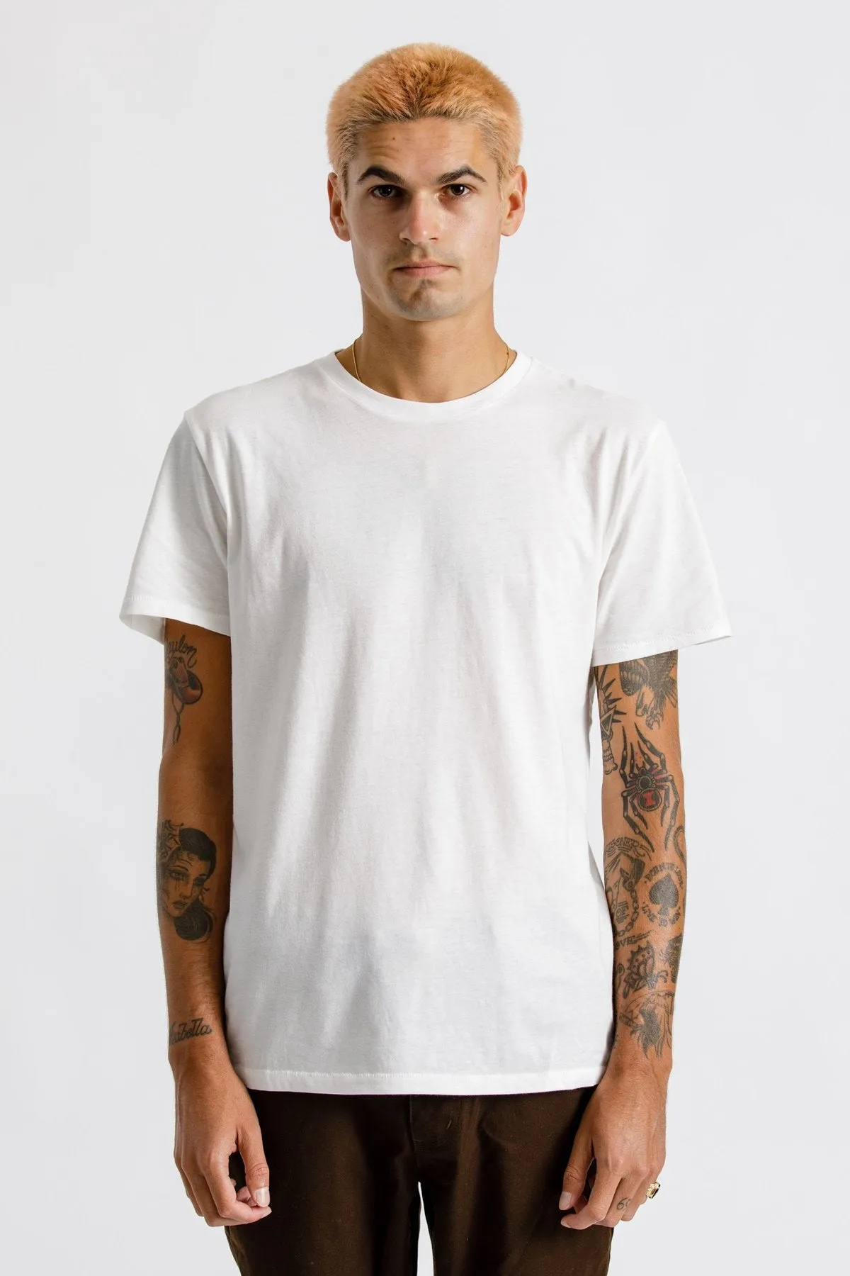 Basic S/S Premium Tee - Off White sold by Brixton product image thumbnail 3