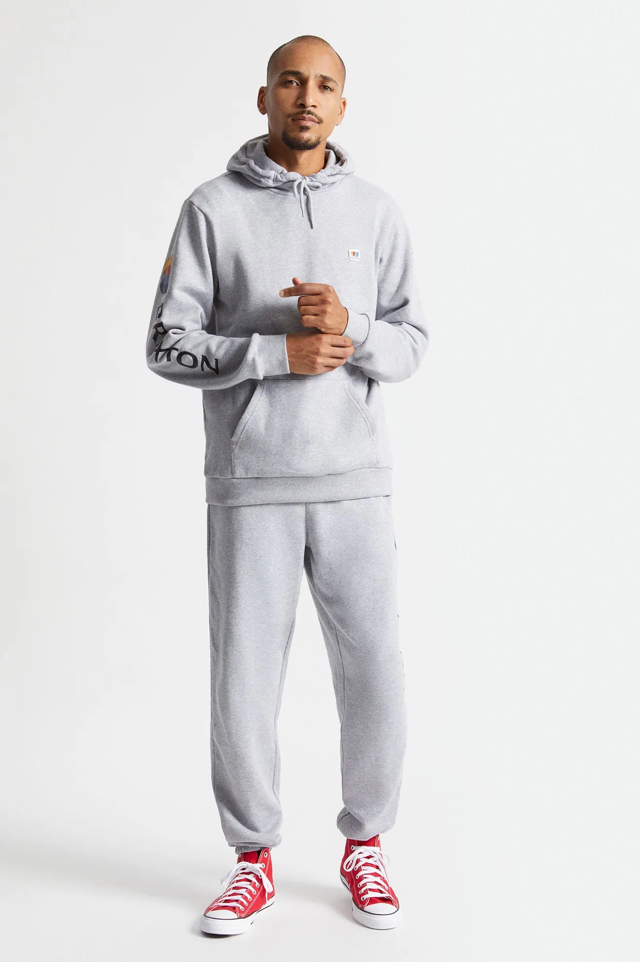 Alton Hood - Heather Grey sold by Brixton product image thumbnail 3