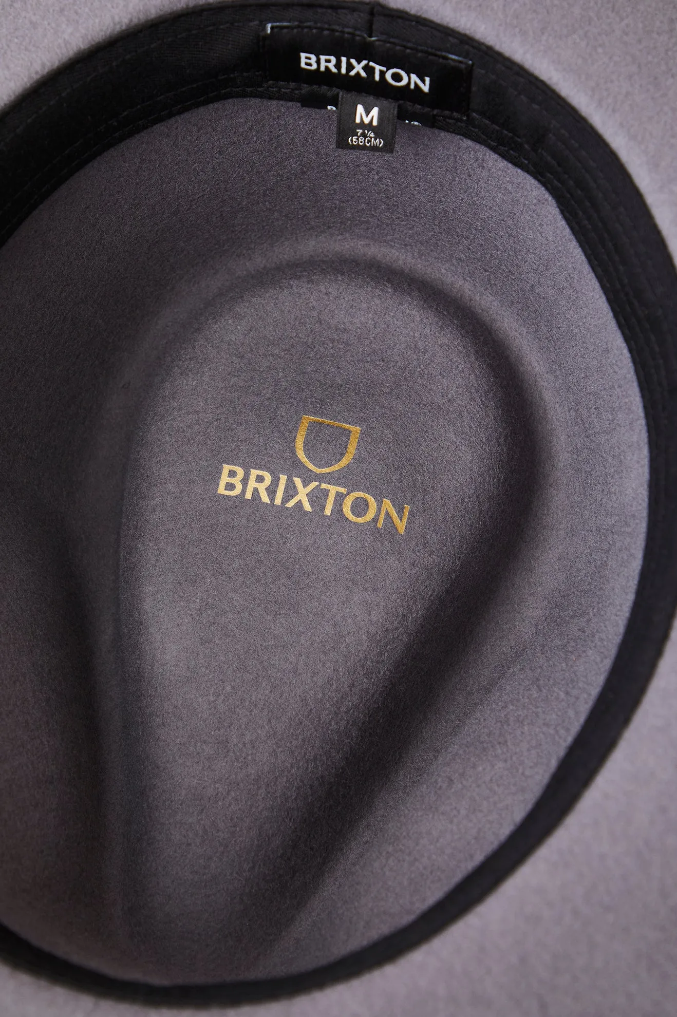 Messer Packable Fedora - Charcoal sold by Brixton product image thumbnail 2