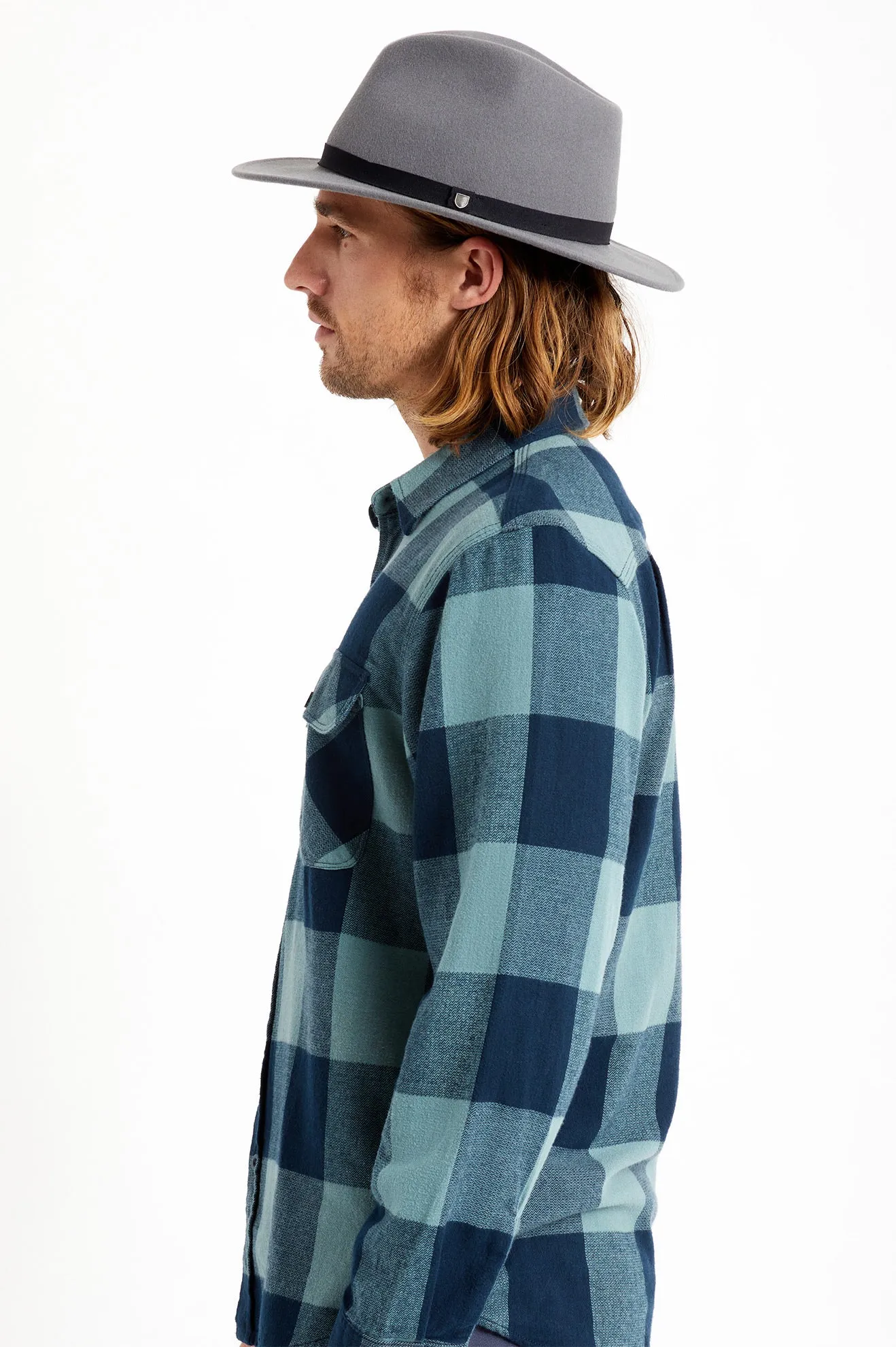 Messer Packable Fedora - Charcoal sold by Brixton product image thumbnail 4