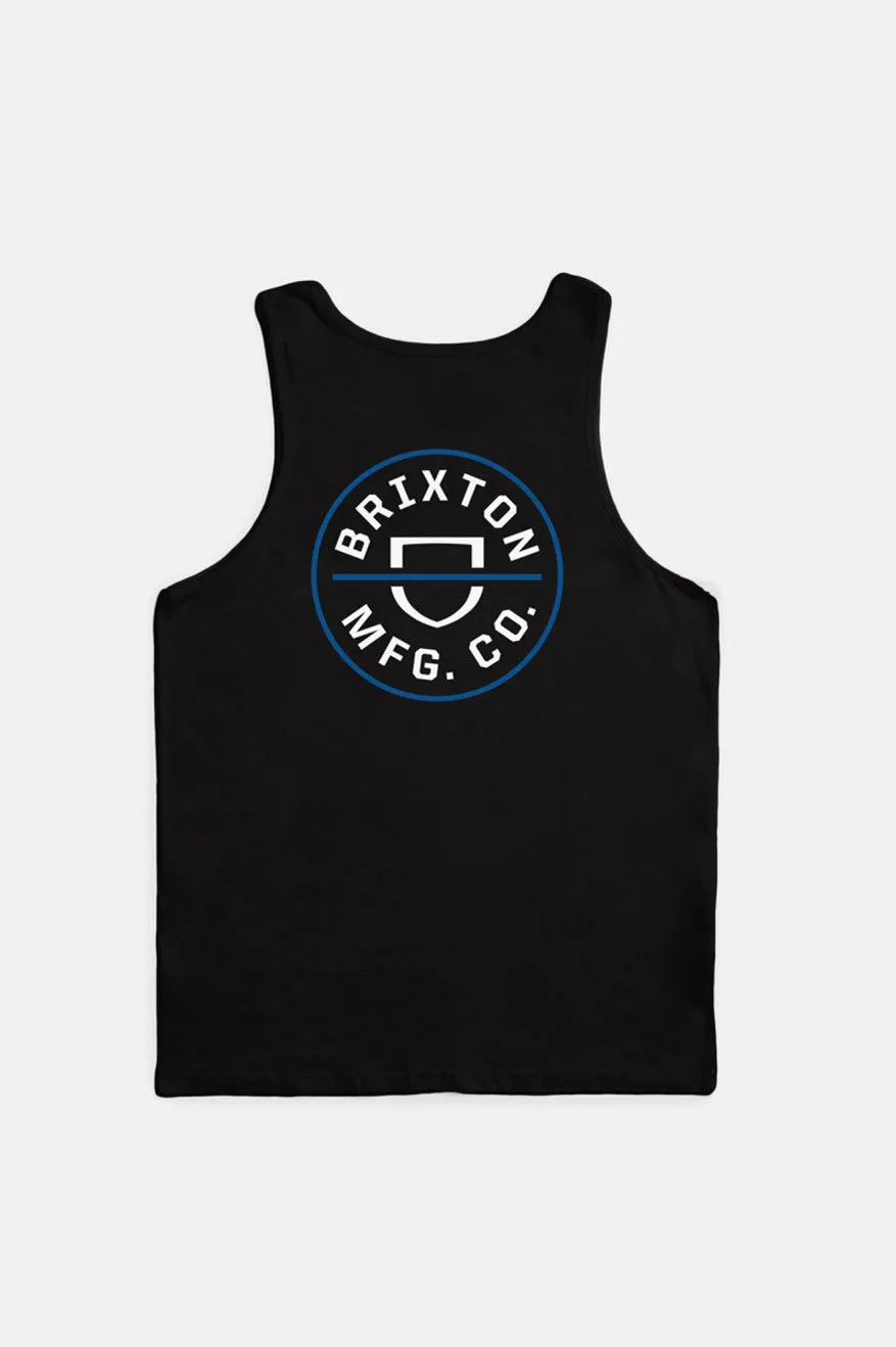 Crest Tank - Black/Royal sold by Brixton product image thumbnail 2