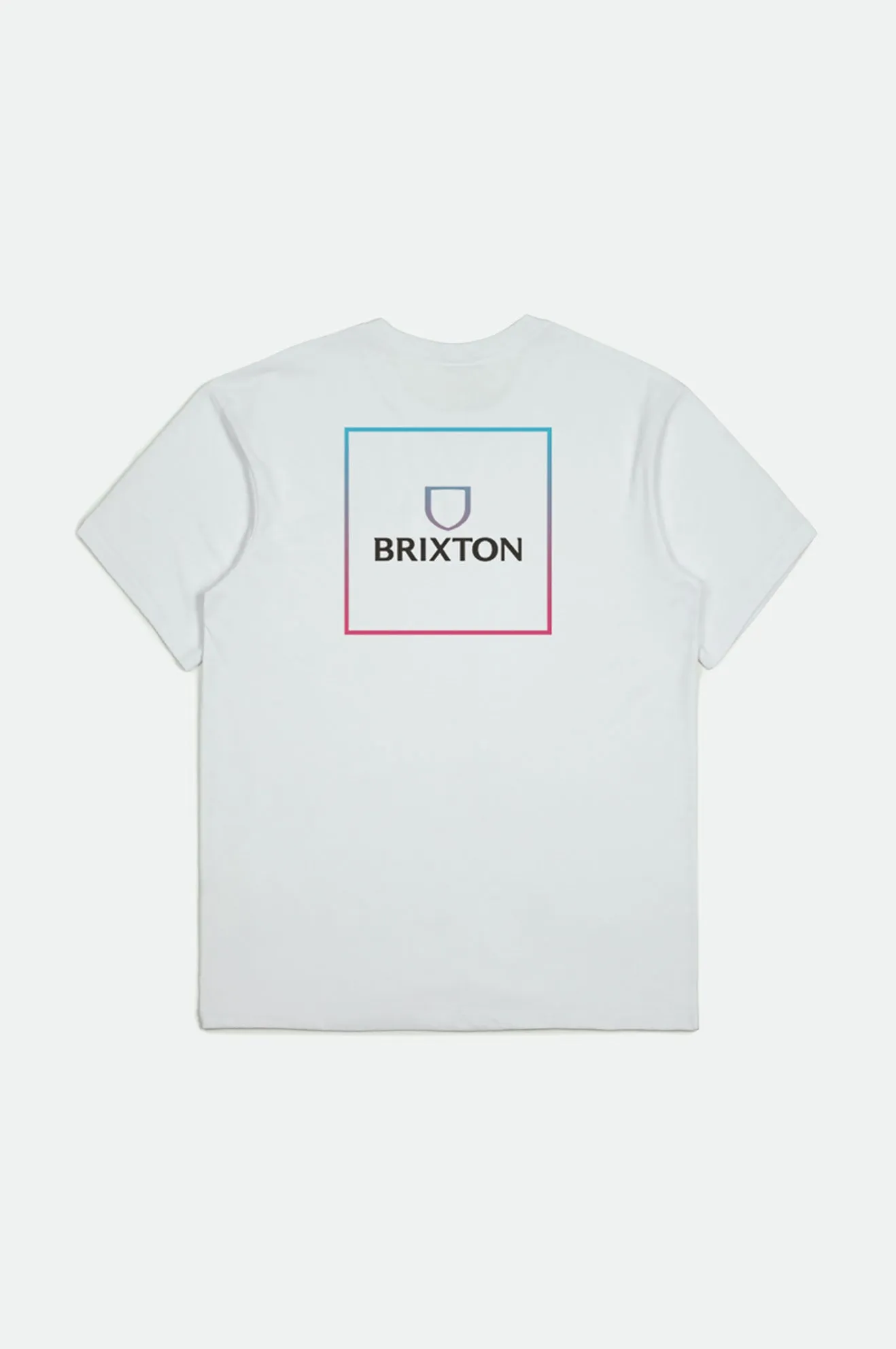 Alpha Square S/S Standard Tee - White/Light Blue/Pink sold by Brixton product image thumbnail 2