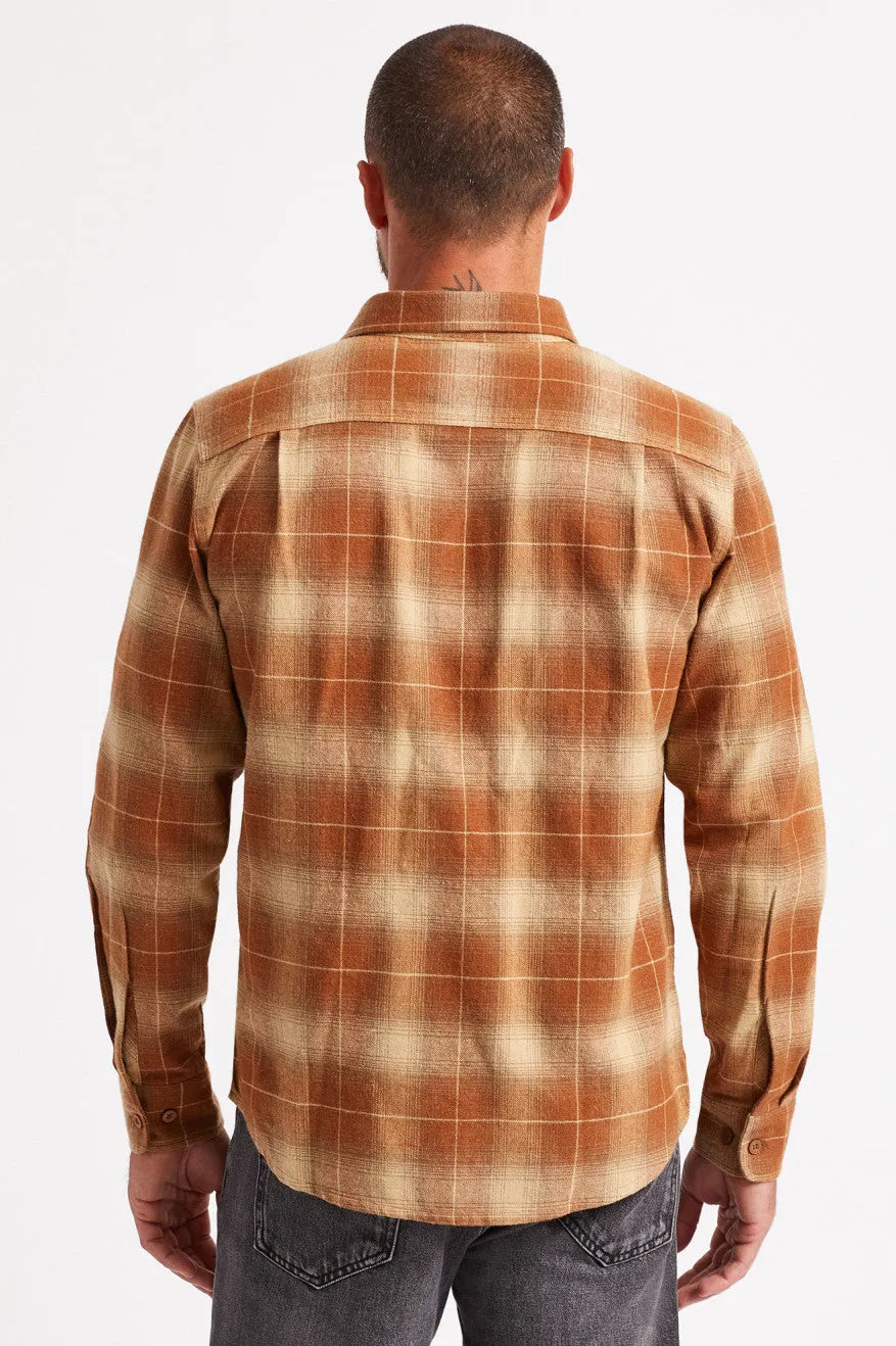 Bowery L/S Flannel - Copper sold by Brixton product image thumbnail 5