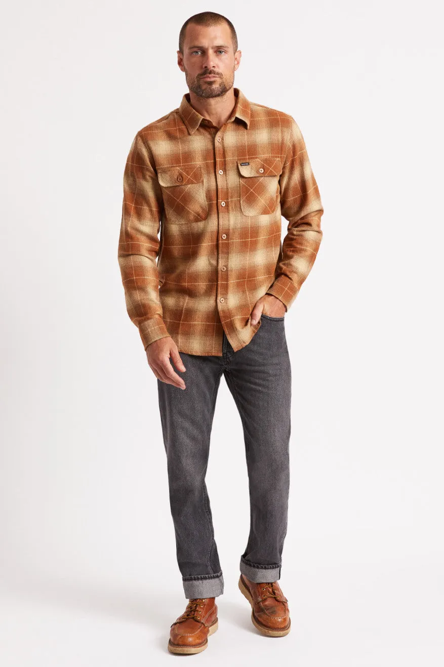Bowery L/S Flannel - Copper sold by Brixton product image thumbnail 3