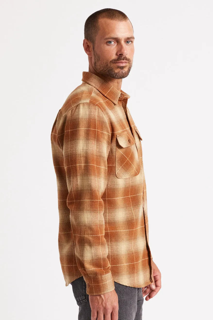 Bowery L/S Flannel - Copper sold by Brixton product image thumbnail 4