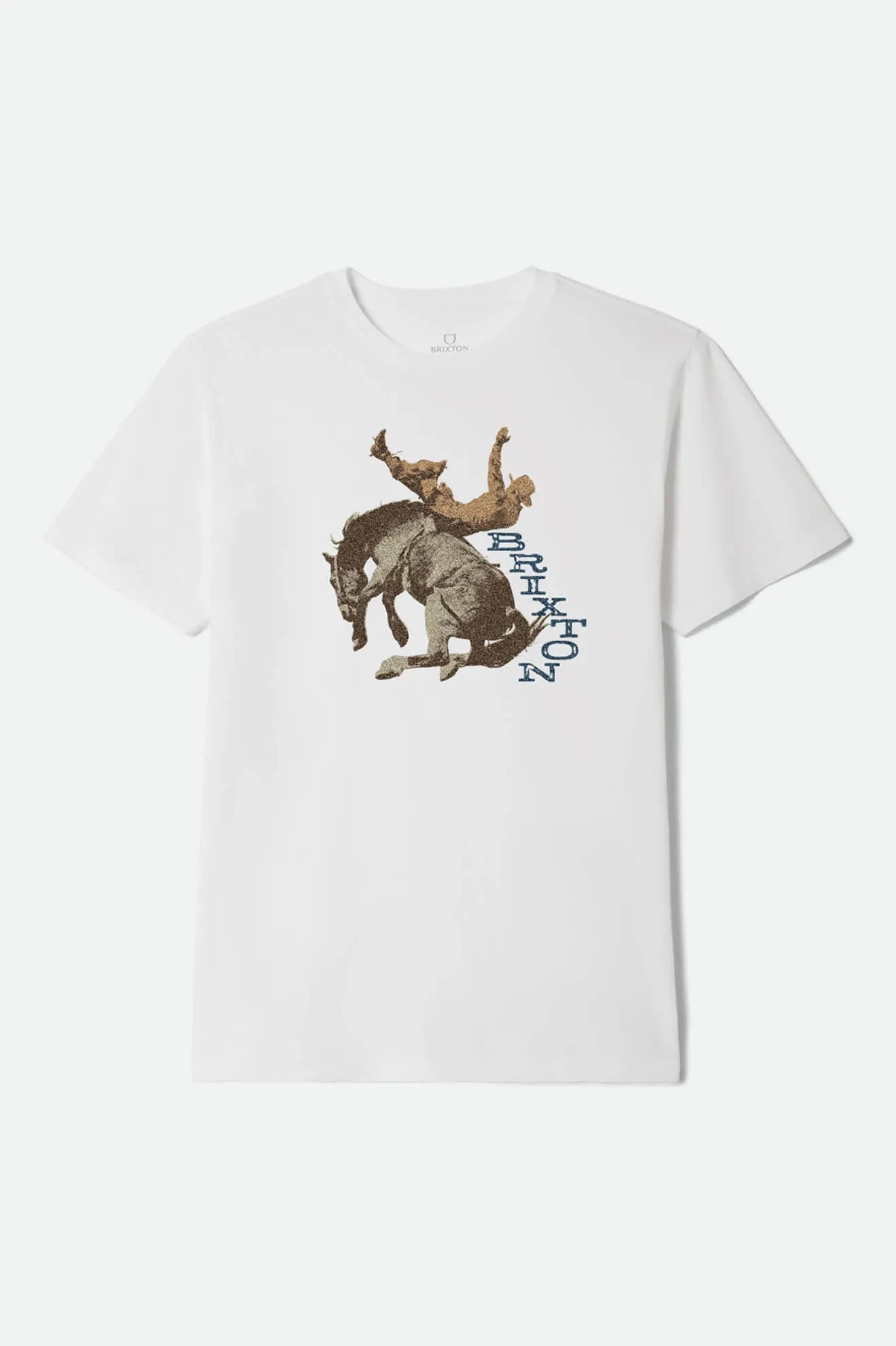 Rowdy S/S Tailored T-Shirt - White sold by Brixton