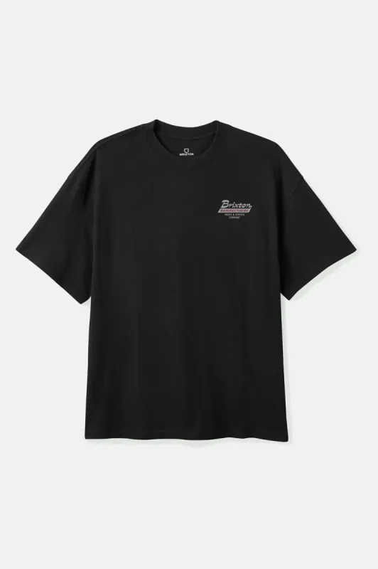 Township S/S Tailored T-Shirt - Black/Smoke Grey sold by Brixton