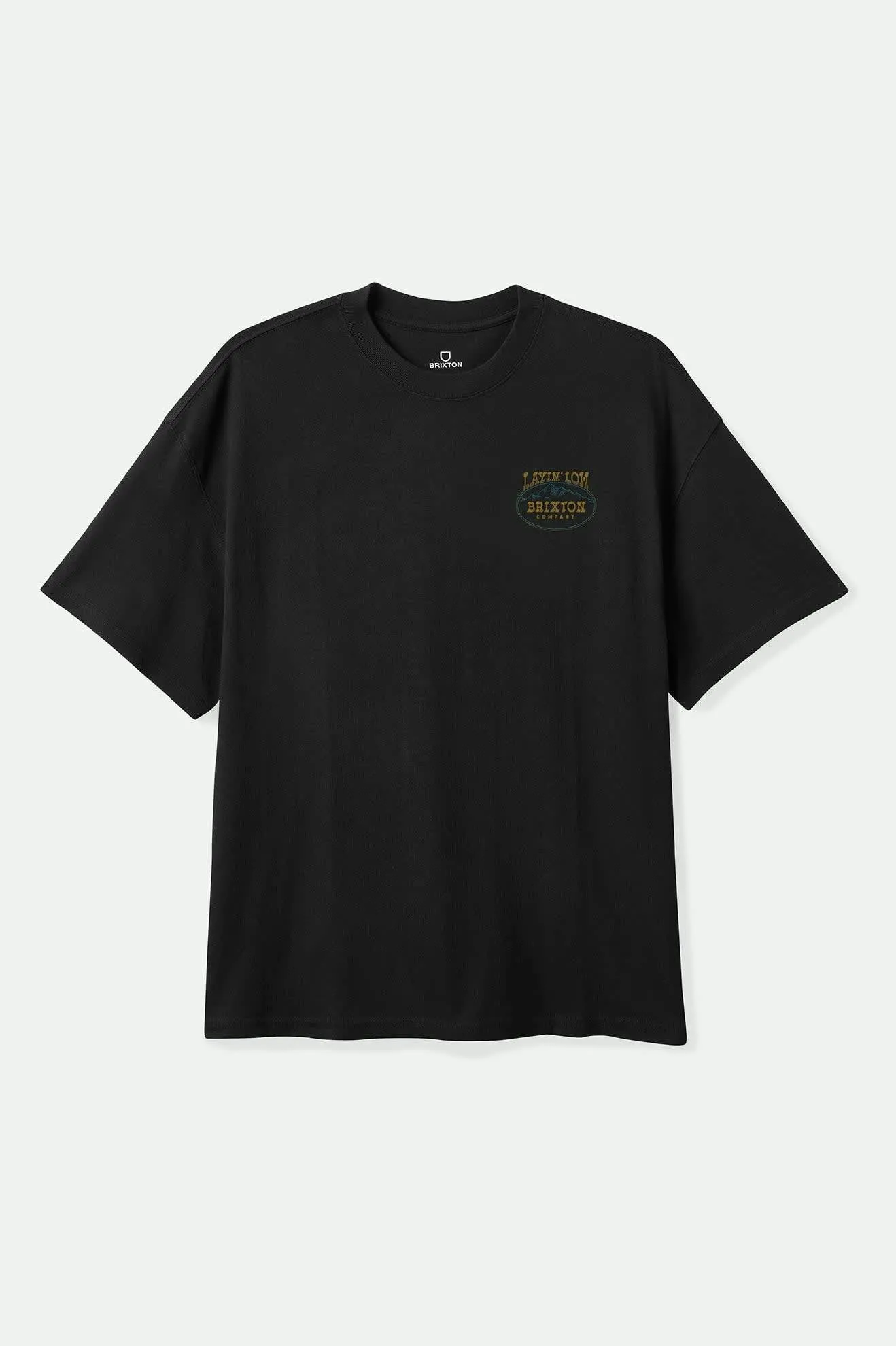 Layin' Low S/S Standard T-Shirt - Black sold by Brixton