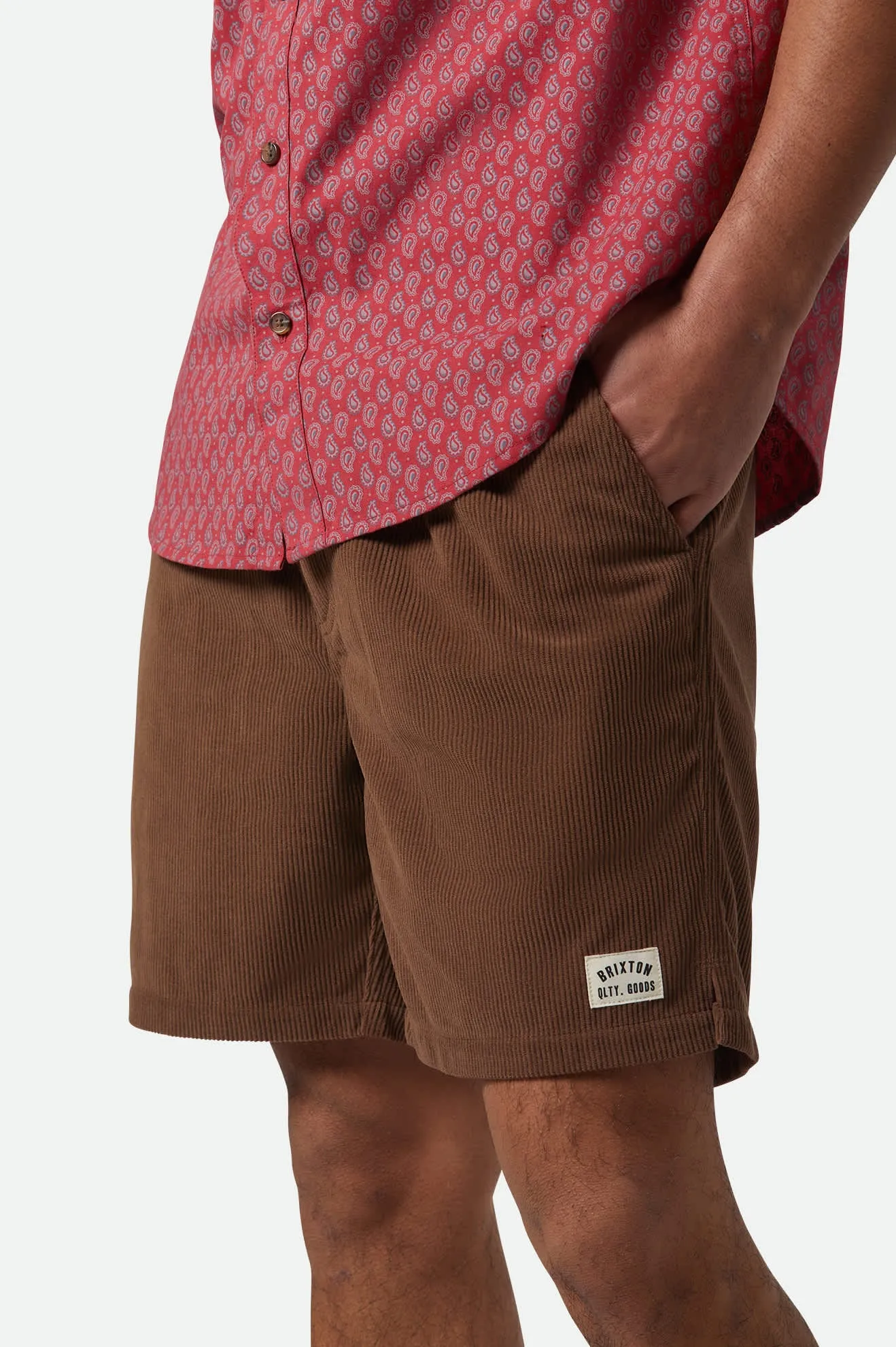 Everyday Corduroy Short - Pinecone Brown sold by Brixton product image thumbnail 3