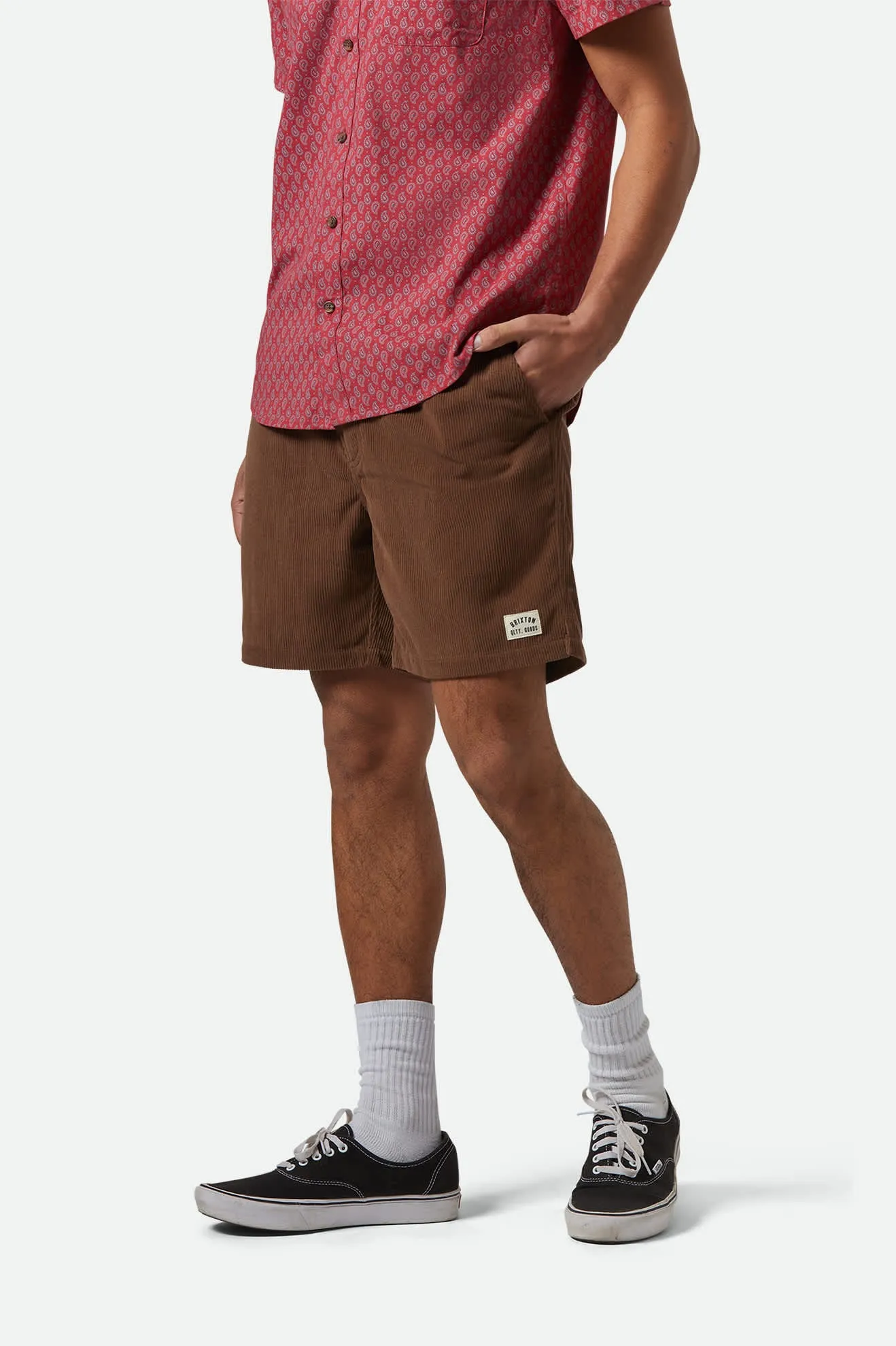 Everyday Corduroy Short - Pinecone Brown sold by Brixton product image thumbnail 2