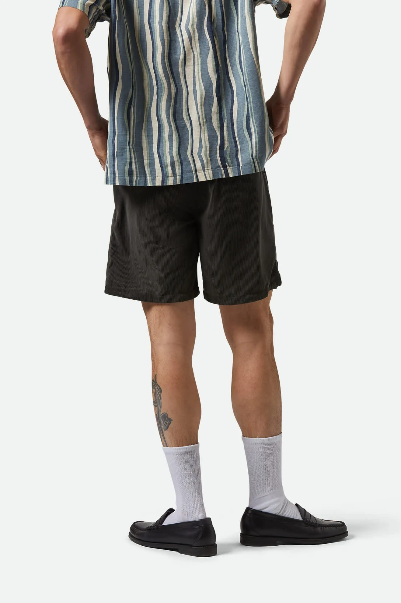 Everyday Corduroy Short - Washed Black sold by Brixton product image thumbnail 4