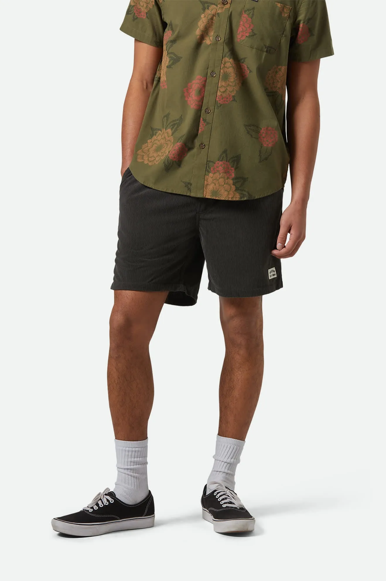 Everyday Corduroy Short - Washed Black sold by Brixton product image thumbnail 2