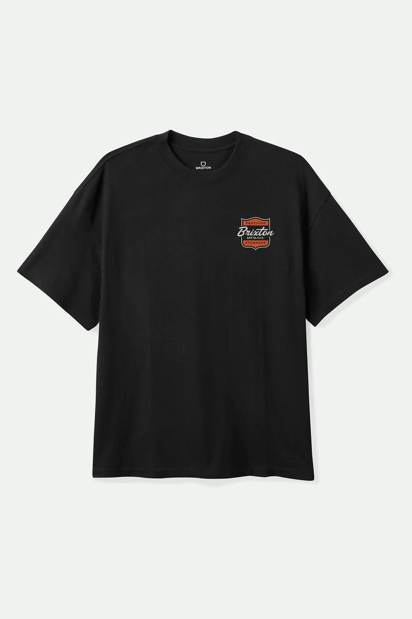Booker S/S Standard T-Shirt - Black sold by Brixton