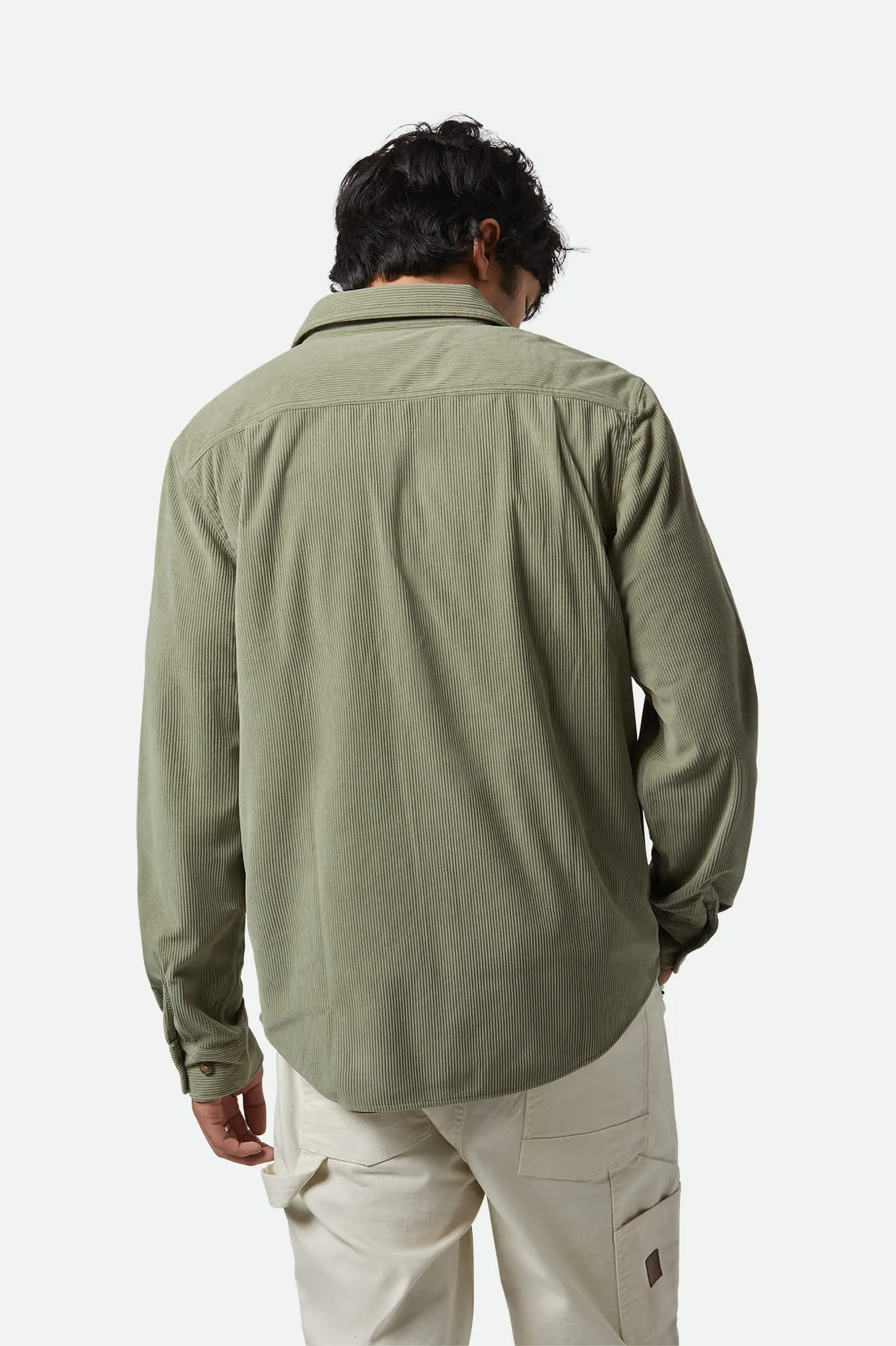 The Field Corduroy L/S Overshirt - Military Olive sold by Brixton product image thumbnail 4