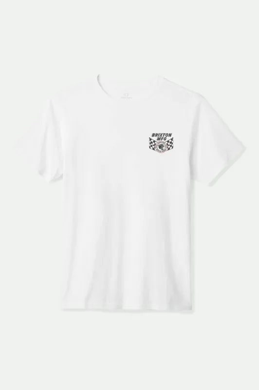 Dunbar S/S Standard T-Shirt - White sold by Brixton