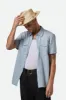 Swindle Straw Fedora - Natural/Natural sold by Brixton