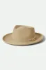 Swindle Straw Fedora - Natural/Natural sold by Brixton