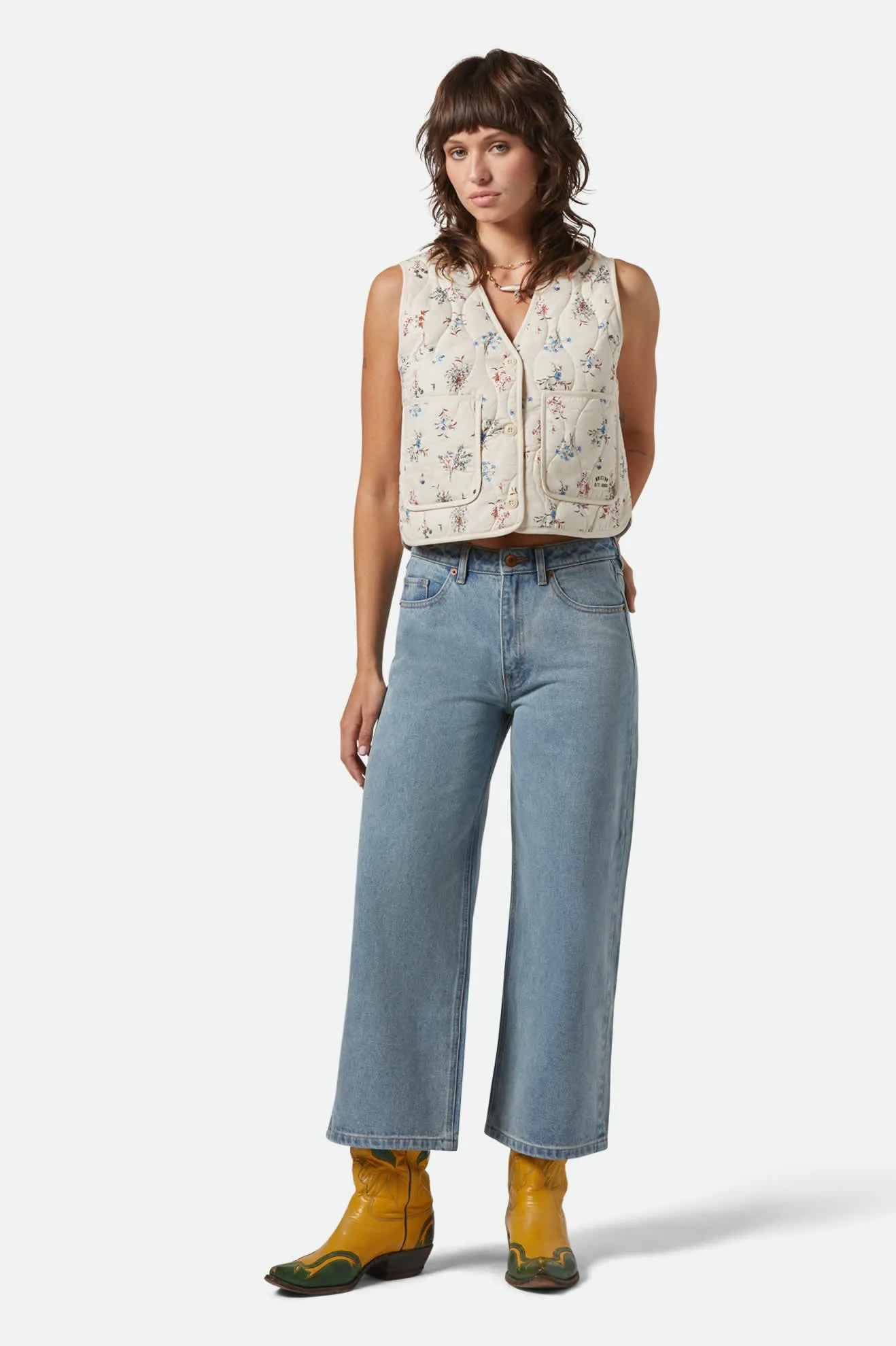 Margo Cropped 5-Pocket Pant - Light Denim sold by Brixton product image thumbnail 2