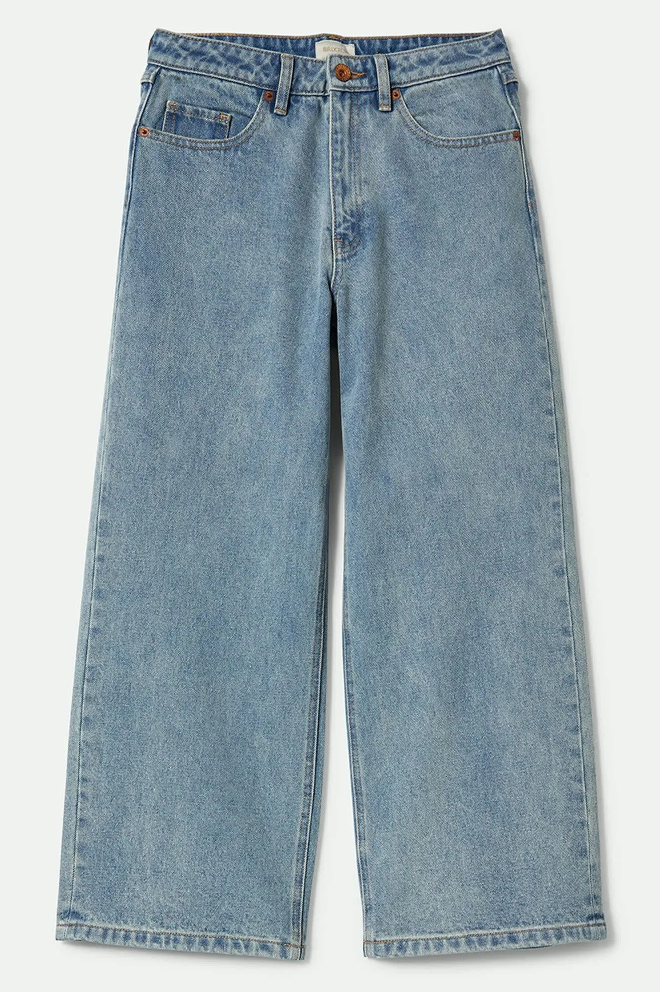 Margo Cropped 5-Pocket Pant - Light Denim sold by Brixton