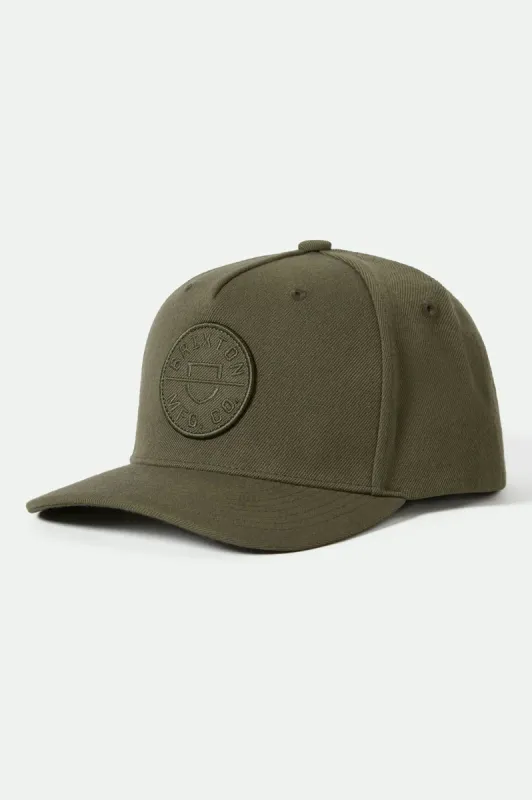 Crest Netplus Snapback - Ivy Green sold by Brixton