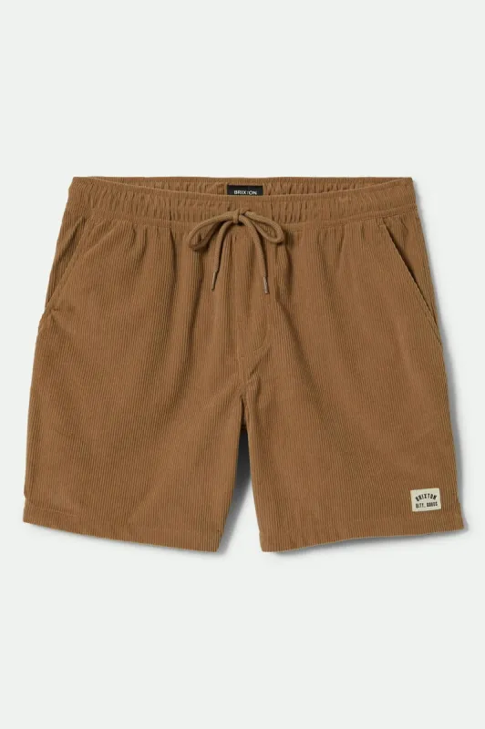 Everyday Corduroy Short - Khaki sold by Brixton