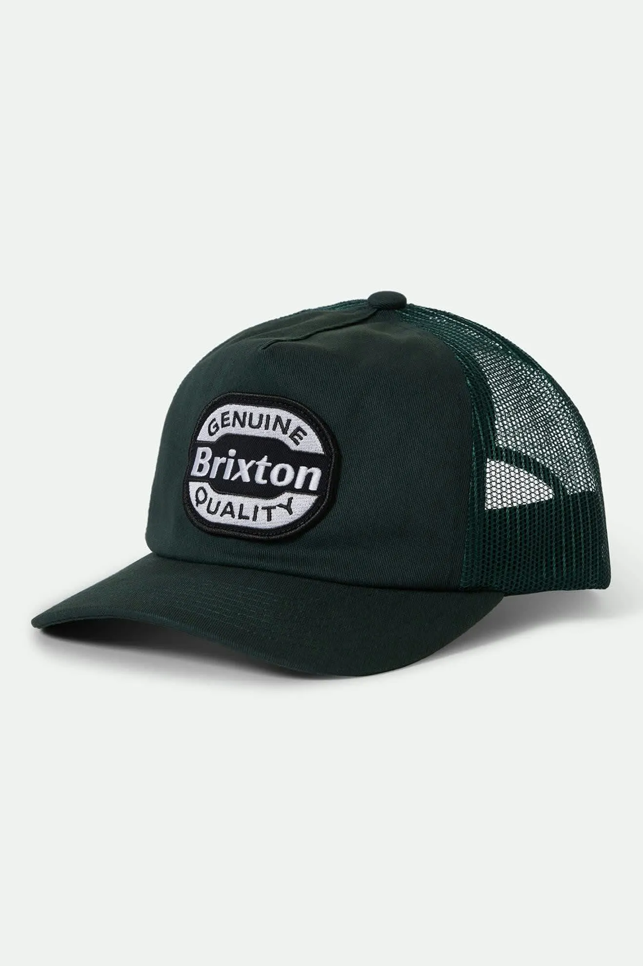 Keaton Netplus Trucker Hat - Deep Forest/Deep Forest sold by Brixton