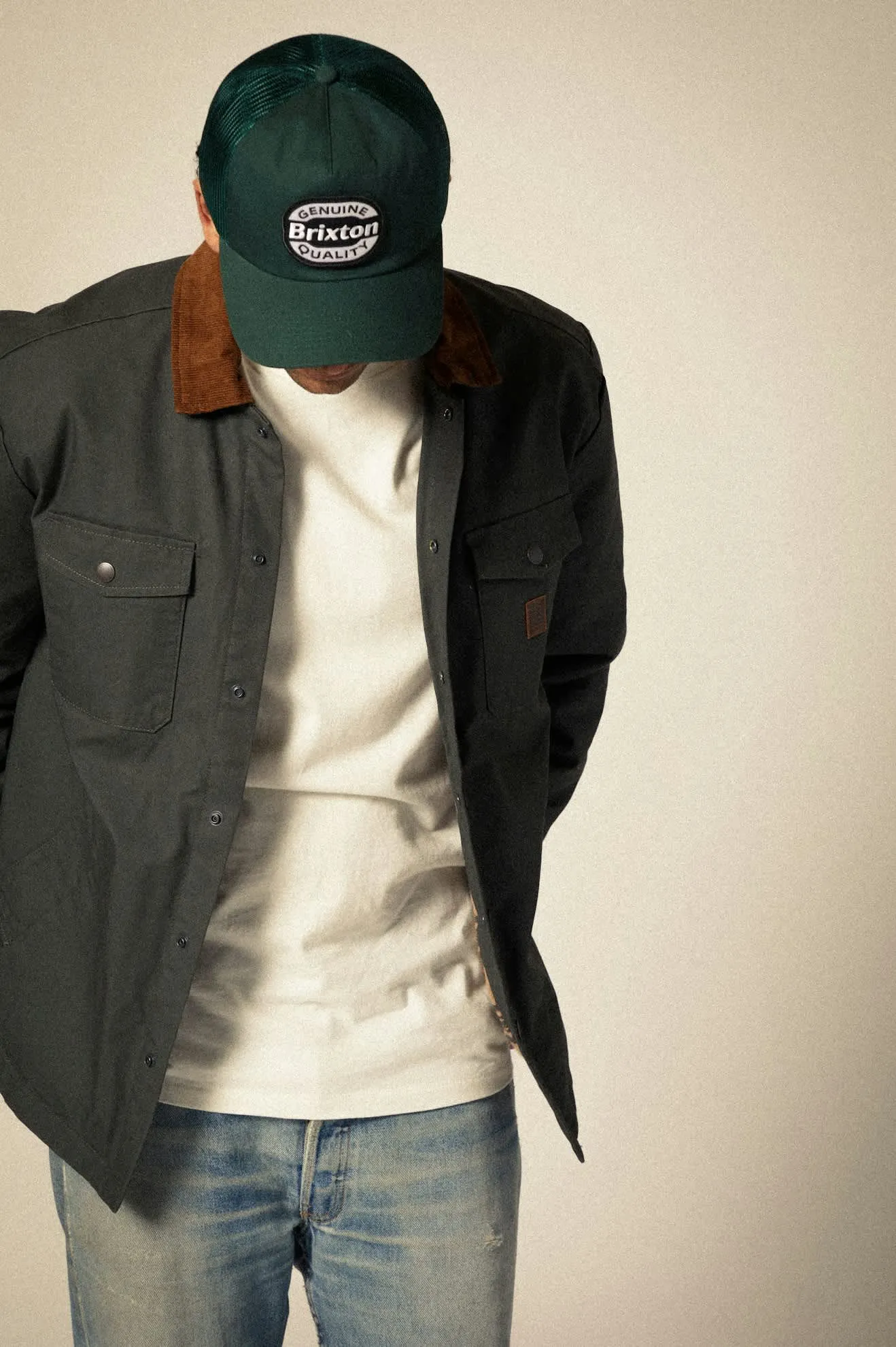 Keaton Netplus Trucker Hat - Deep Forest/Deep Forest sold by Brixton product image thumbnail 2