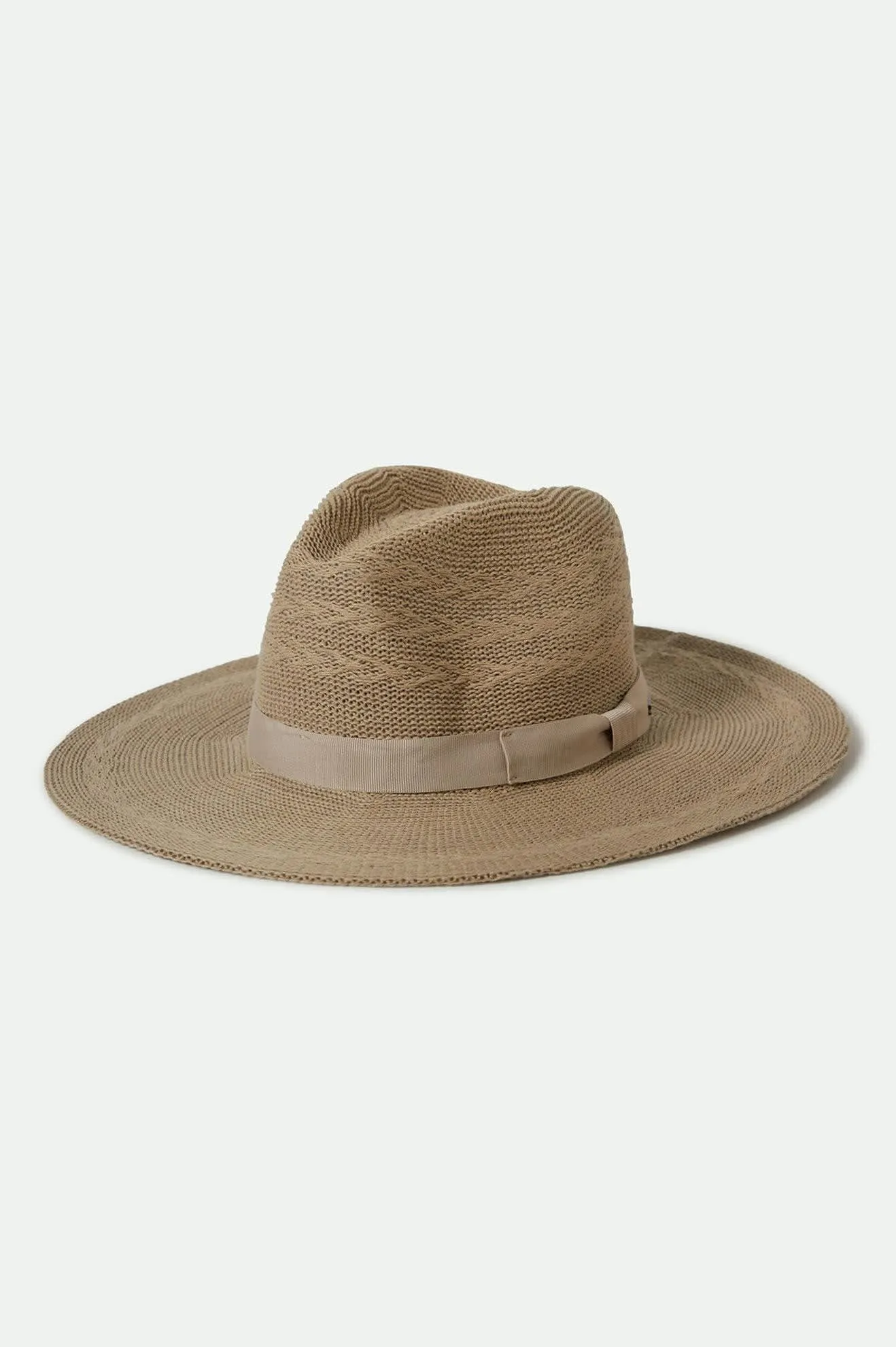 Lyons Knit Pattern Packable Hat - Light Tan/Light Tan sold by Brixton