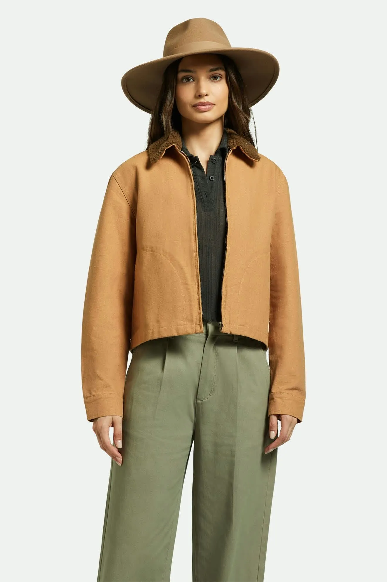 Eleanor Felt Packable Hat - Macadamia sold by Brixton product image thumbnail 2