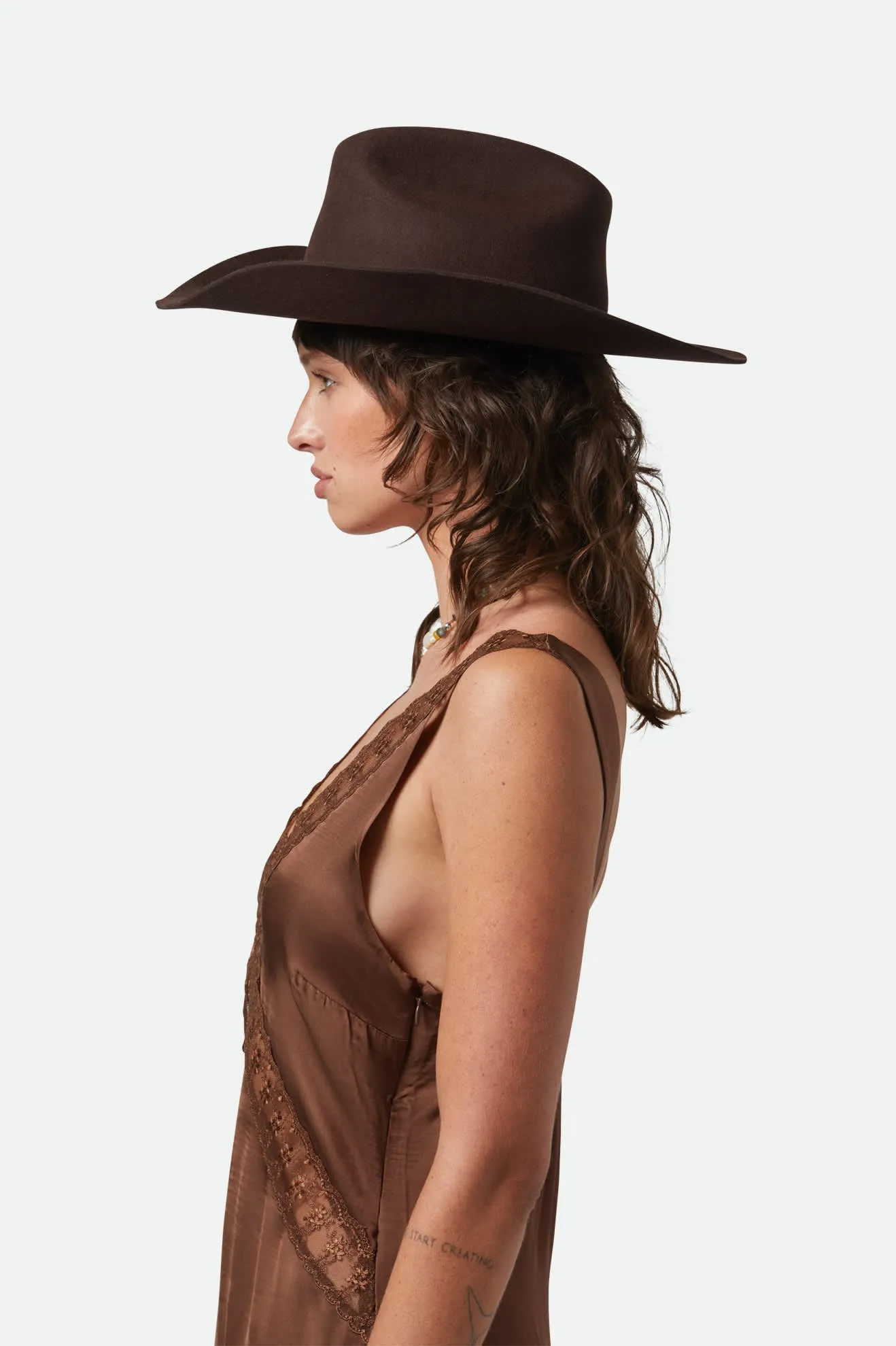 Laredo Cowboy Hat - Dark Brown sold by Brixton product image thumbnail 5